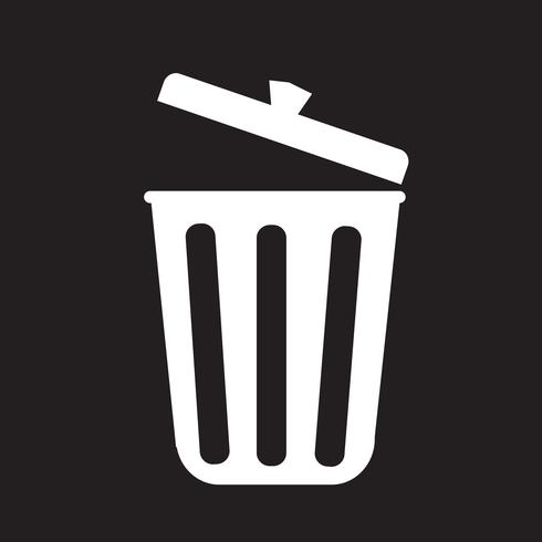 trash icon  symbol sign vector