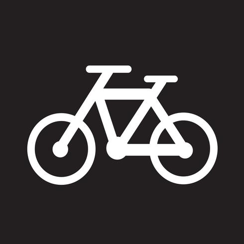 Icono de la bicicleta símbolo de signo vector