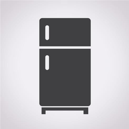 Signo de símbolo de icono de refrigerador vector