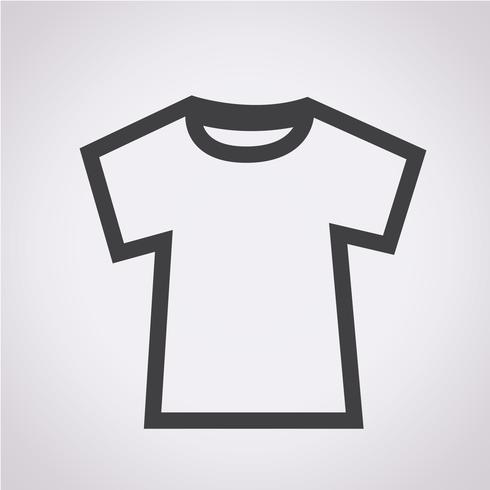 Signo de símbolo de icono de camiseta vector