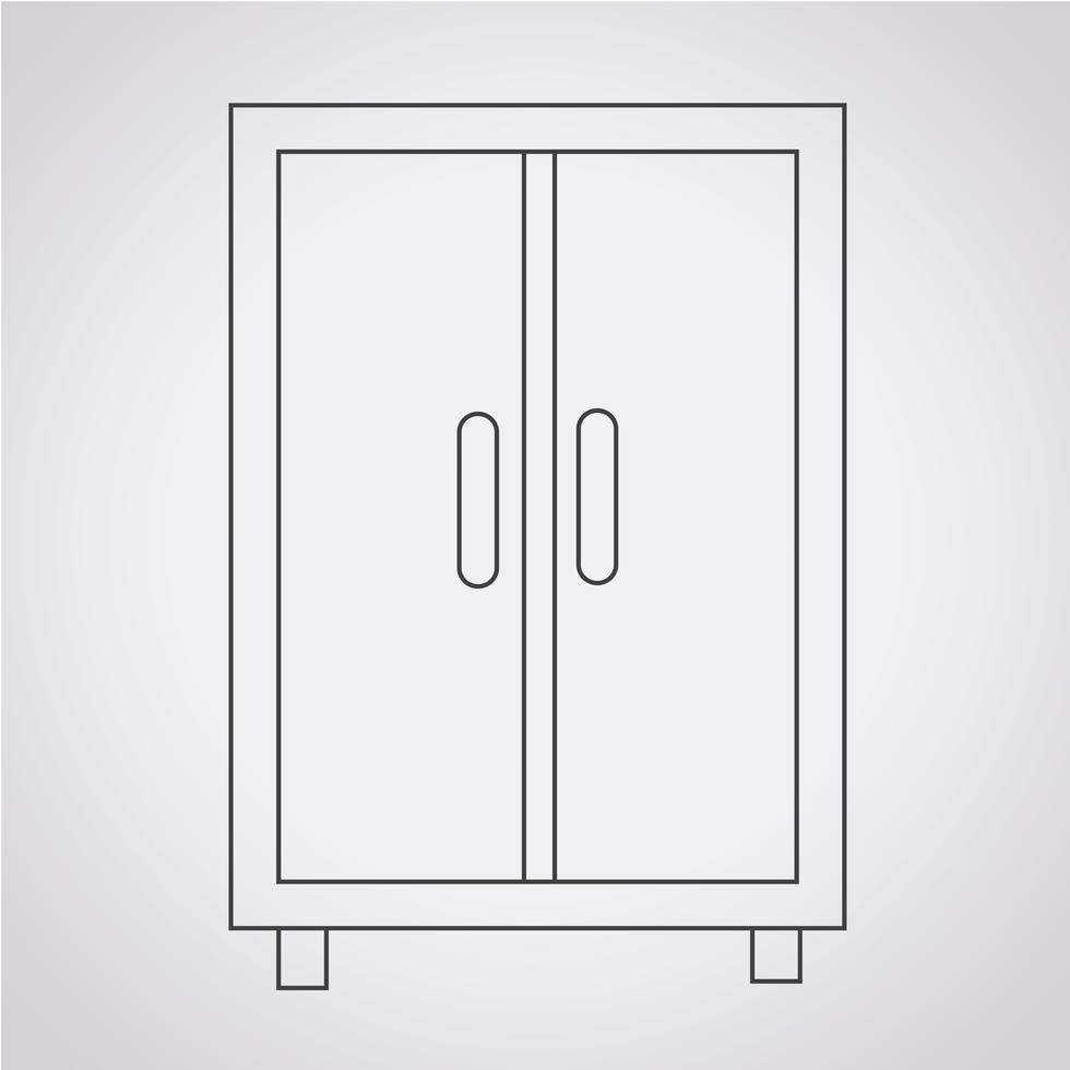 wardrobe icon symbol sign 649435 Vector Art at Vecteezy