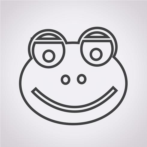 frog icon  symbol sign vector