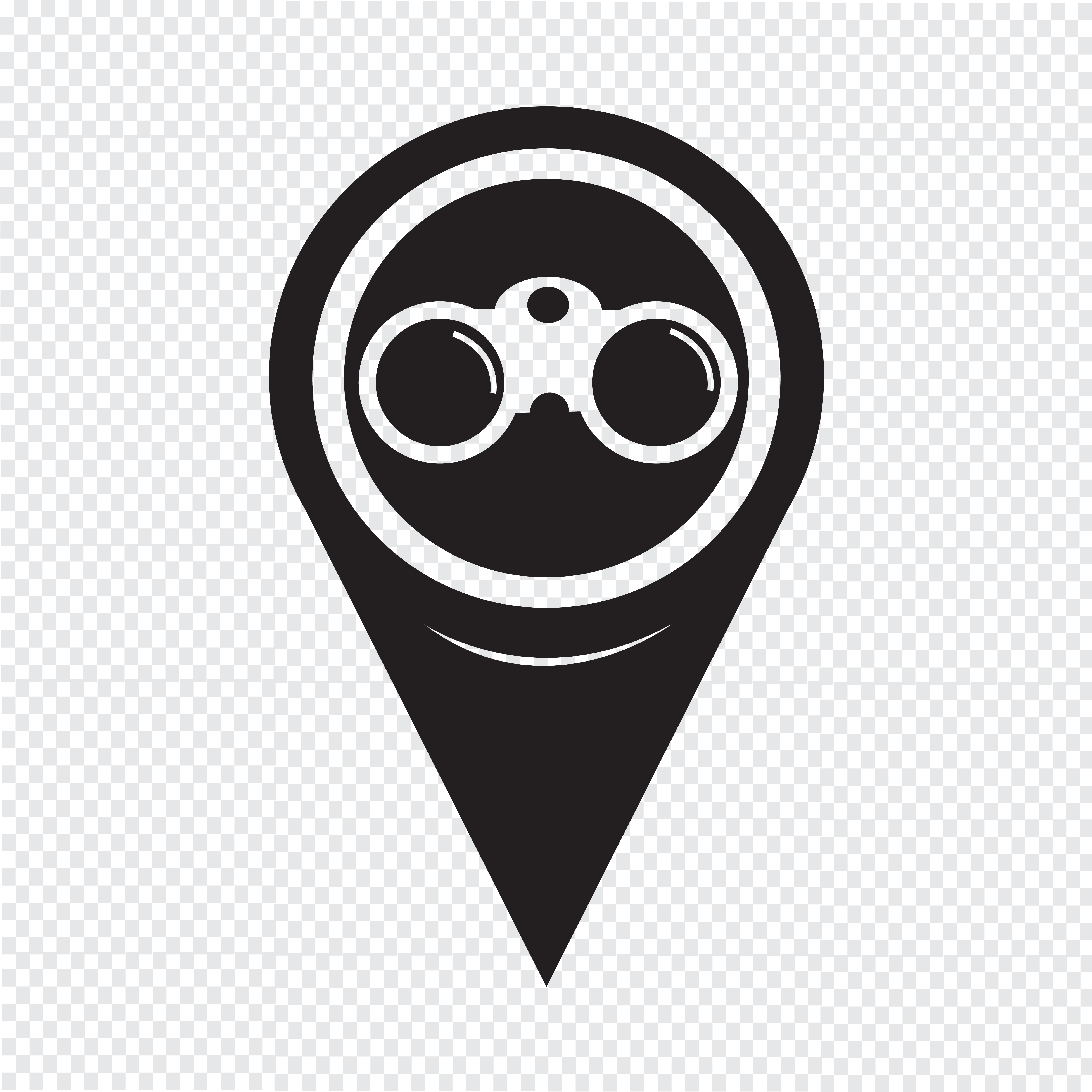 Map Pointer Binocular Icon 649534 Vector Art at Vecteezy