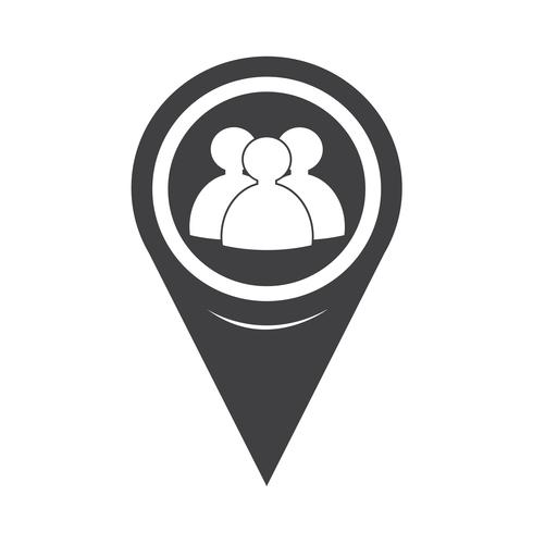 Map Pointer people icon