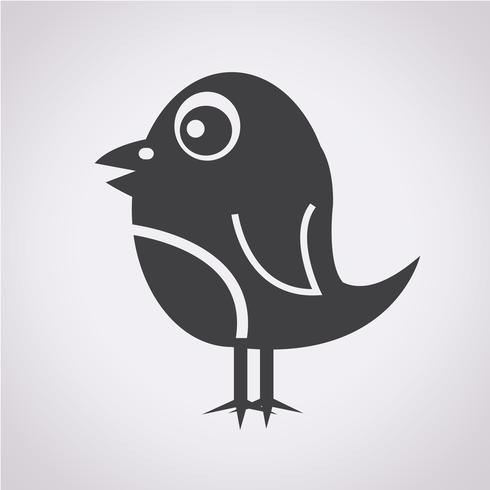 Bird Icon  symbol sign vector