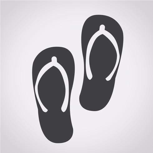 icono de zapatillas signo símbolo vector