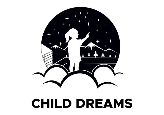 child dreams logo vector