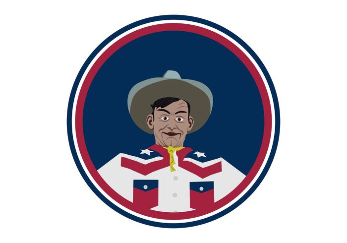 big tex texas mascot vector