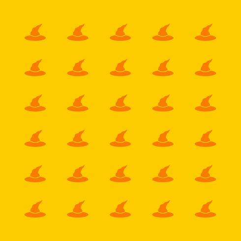 Witch hat pattern background for Halloween vector
