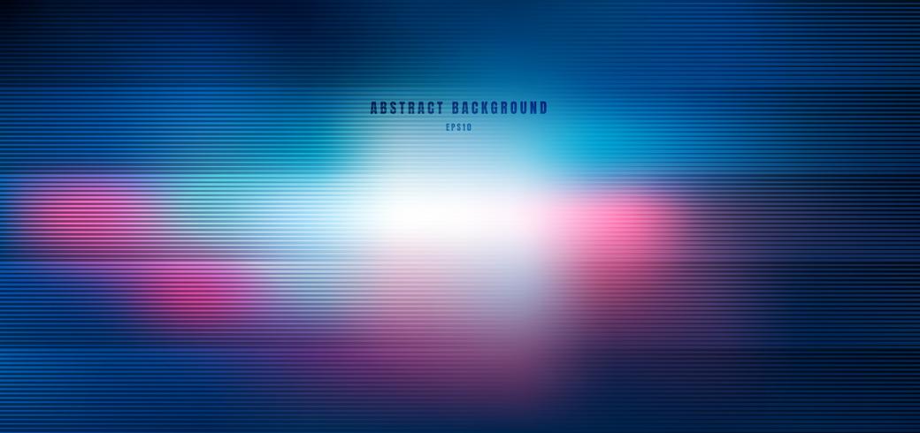 Abstract blurred blue and pink with lighting radial effect background  vector