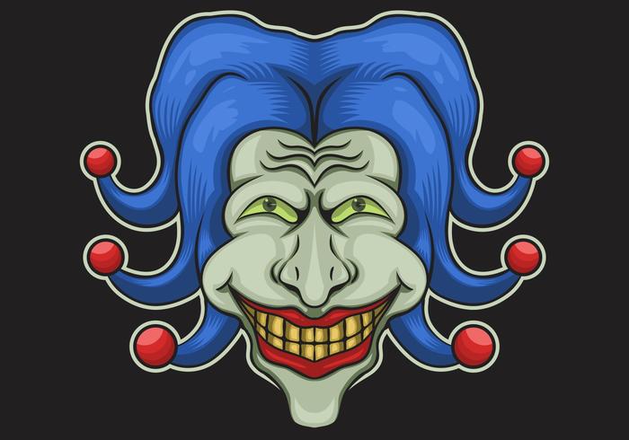 joker head vector illustration