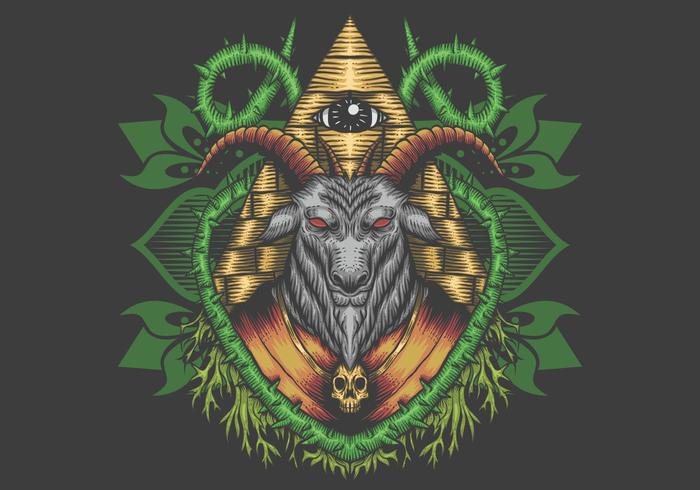 Baphomet vector illustration