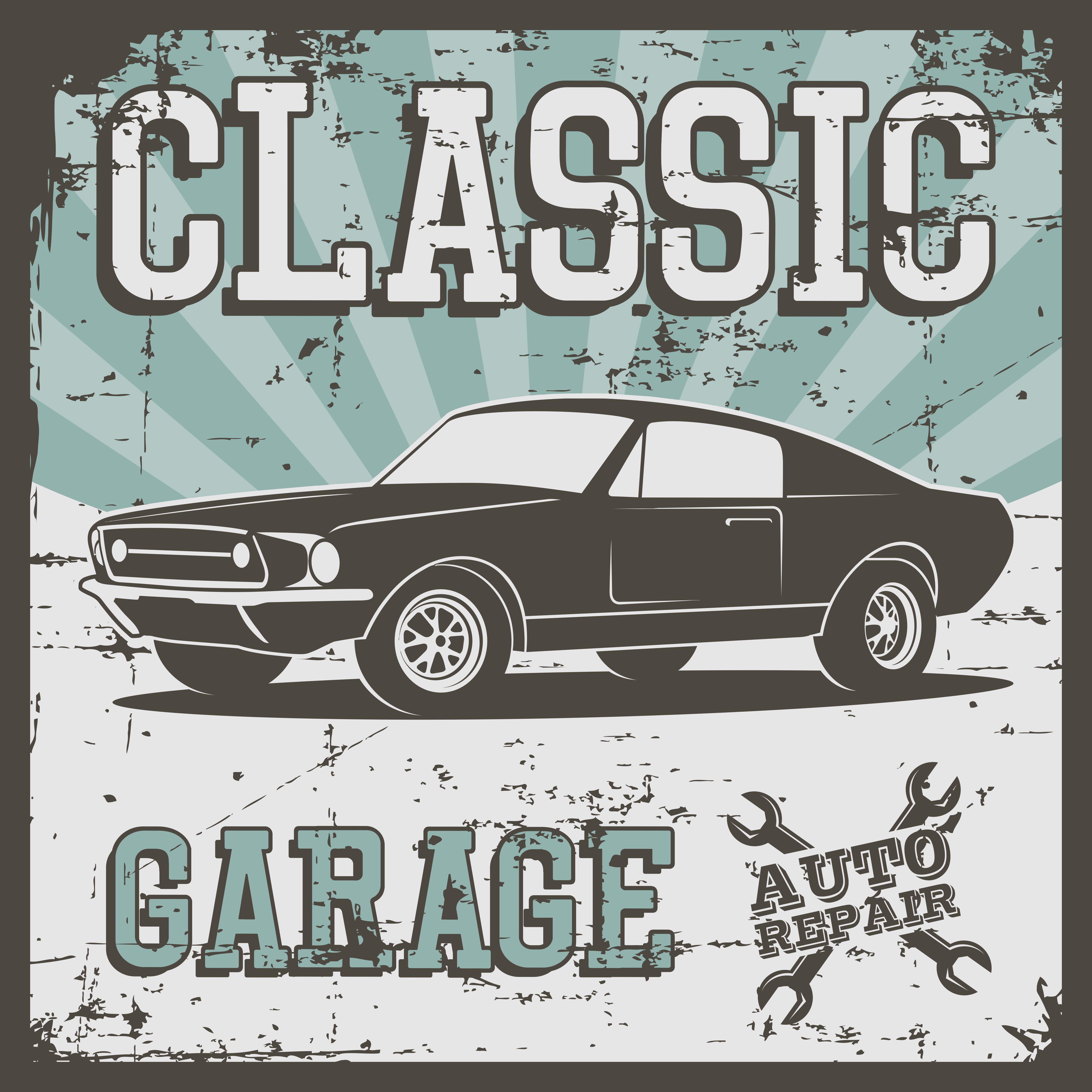 Vector Illustration With The Image Of An Old Classic Car Design Logos Posters Banners Signage 650081 Vector Art At Vecteezy