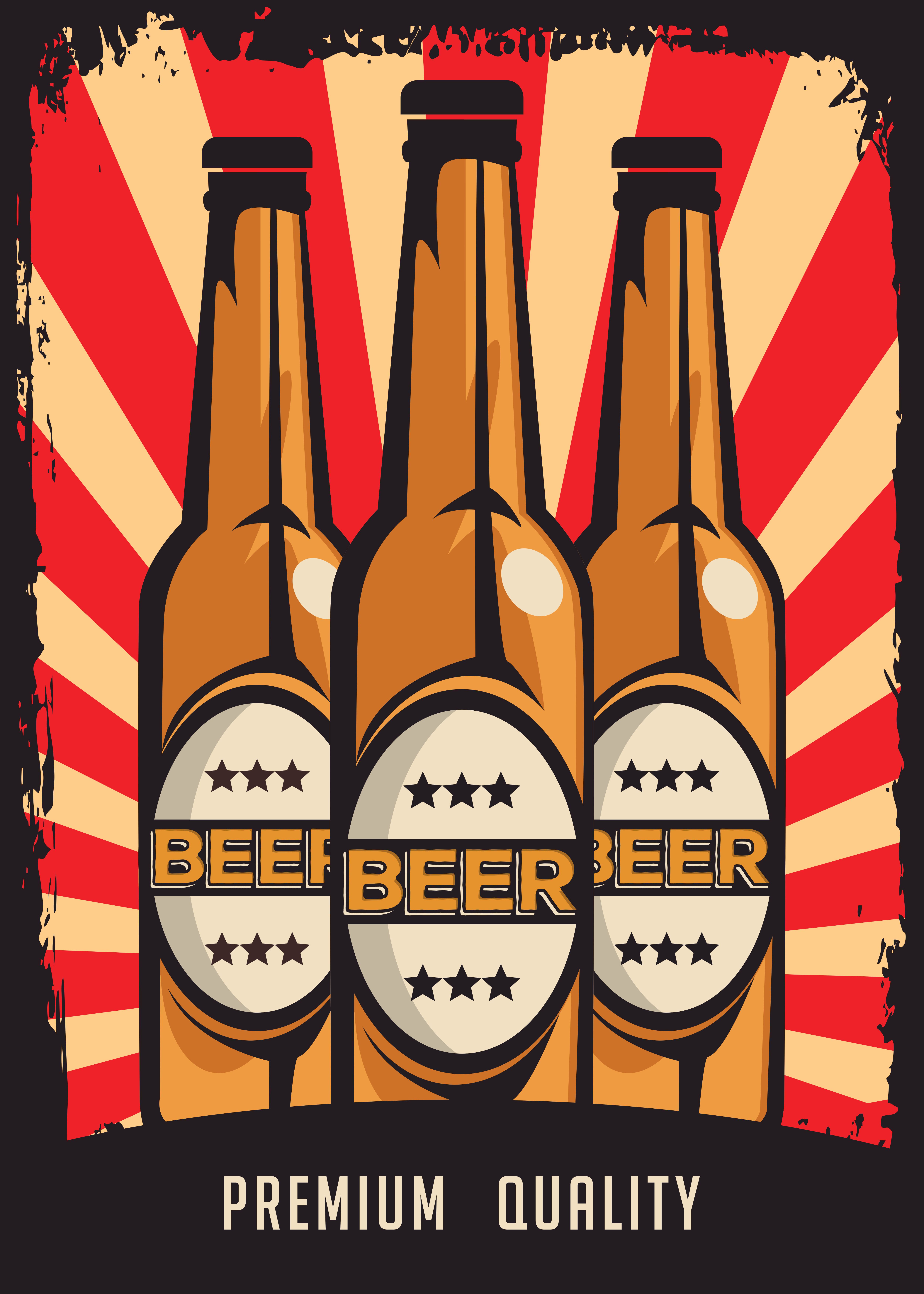 Cold Beer Vintage Retro Signage Vector 650084 Vector Art at Vecteezy