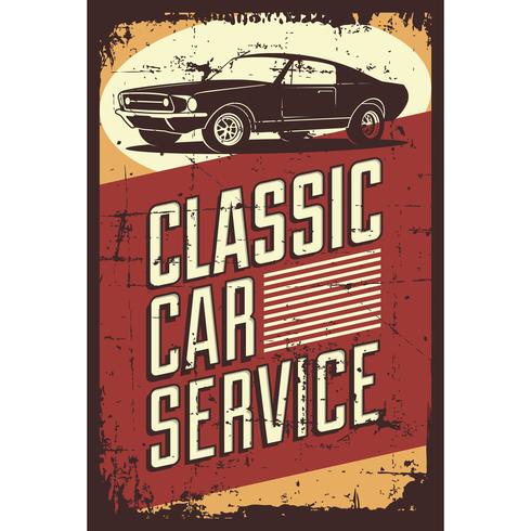 Vector illustration with the image of an old classic car, design logos, posters, banners, signage.