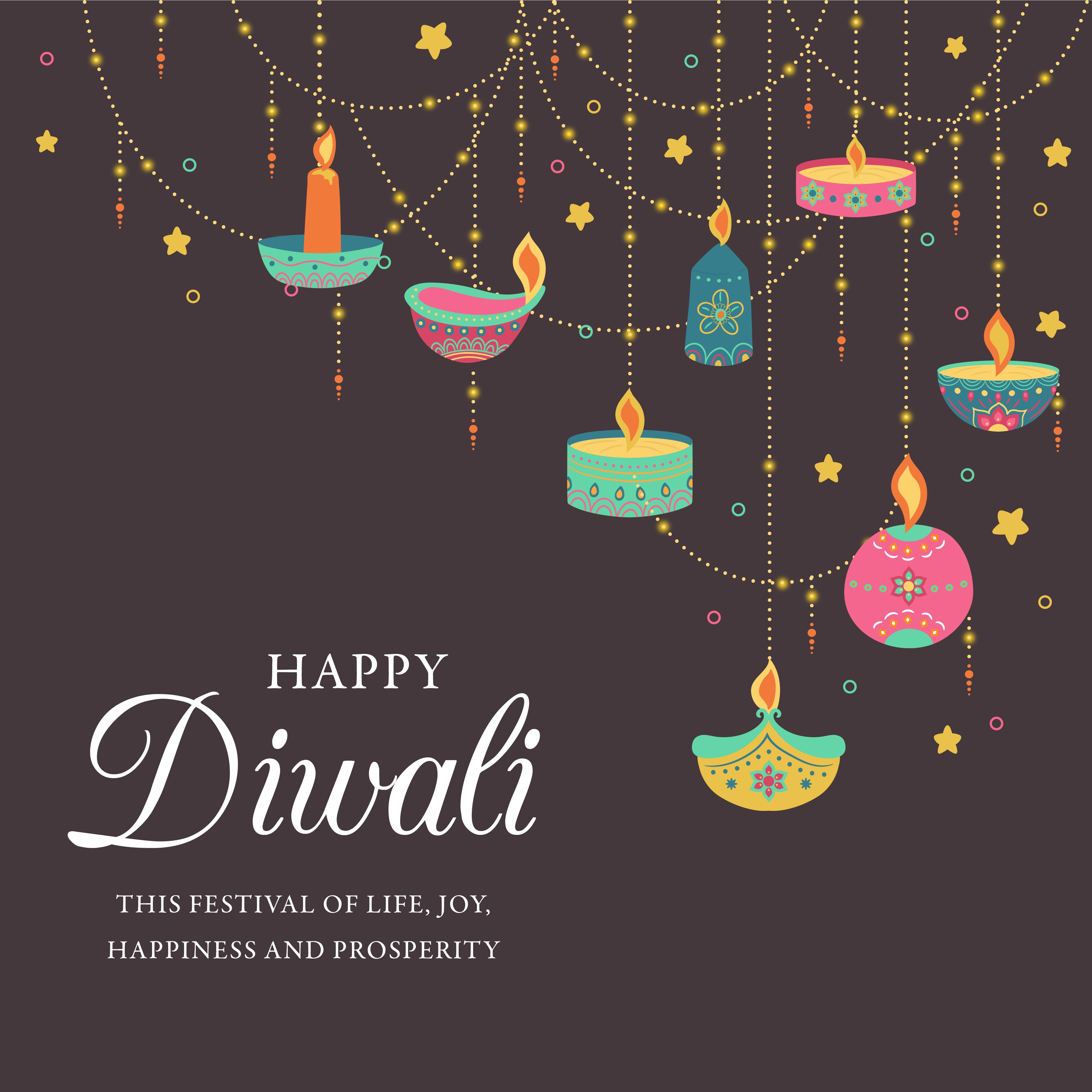 Diwali Festival Greeting Cards