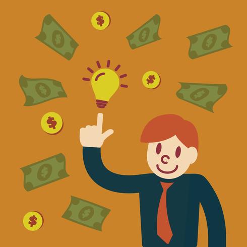 make money vector cartoon