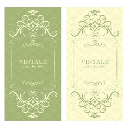 Invitation. Beautiful vintage design frame for your text. vector