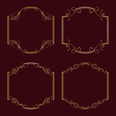 Collection frames for decoration. vector