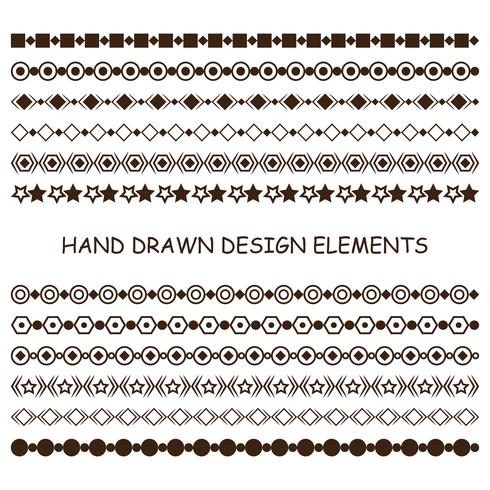 Collection of vector dividers