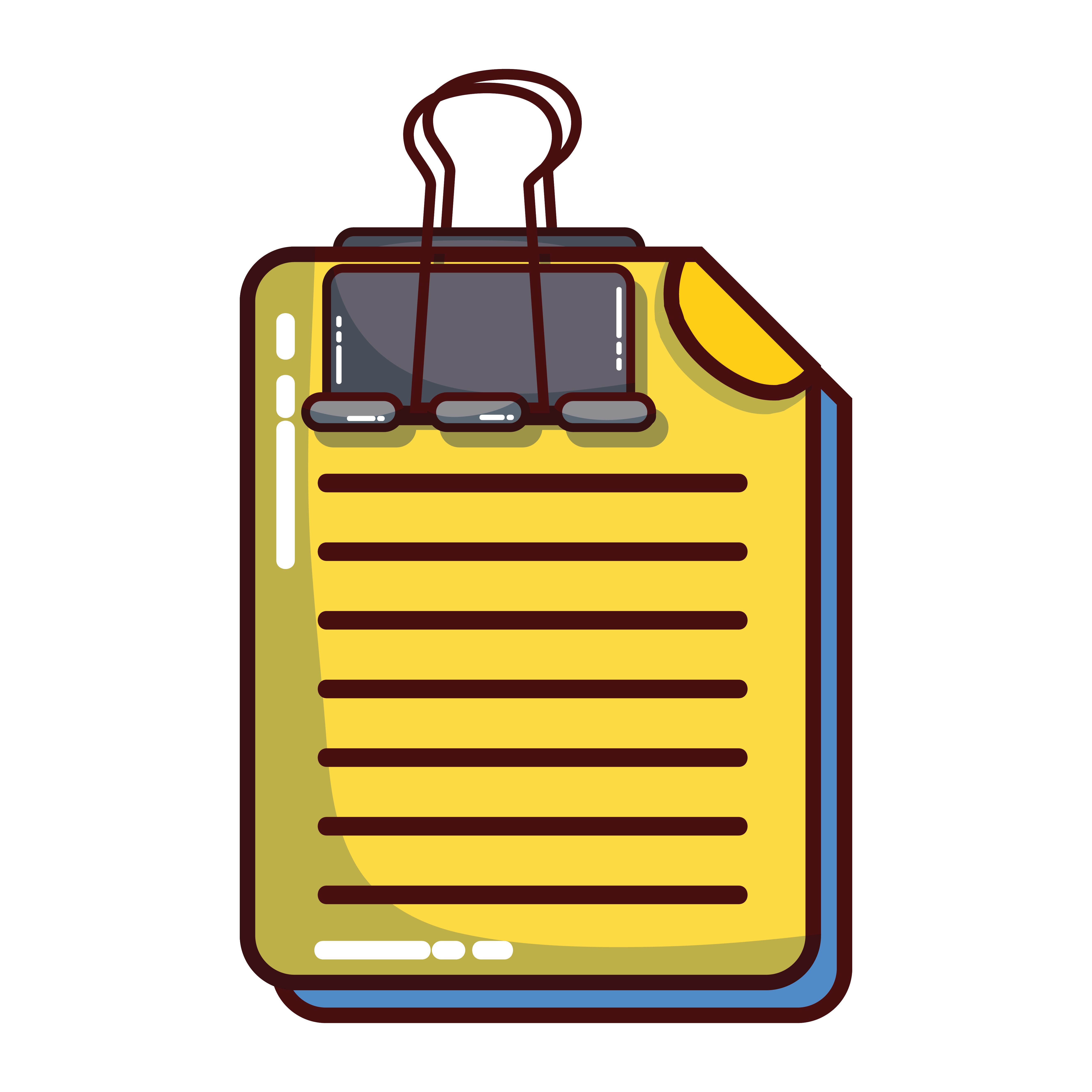 business document information with clip design 650801 Vector Art at