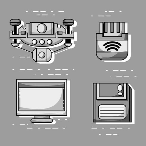 establecer tecnología de parches de información de datos vector