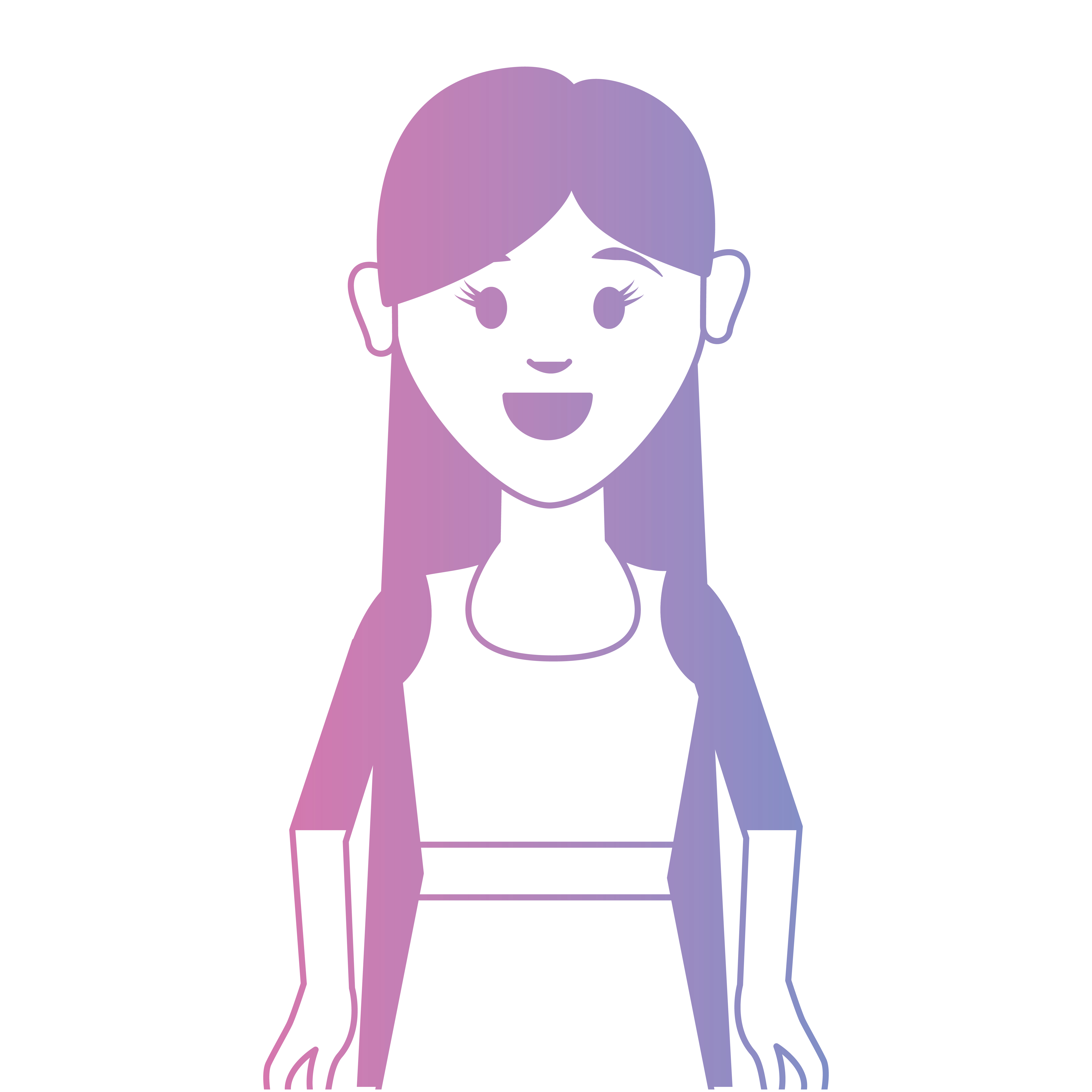 Download line woman with hairstyle and blouse design 651066 Vector Art at Vecteezy