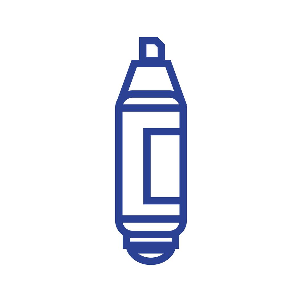 line highlighter pen design to important document information 651090