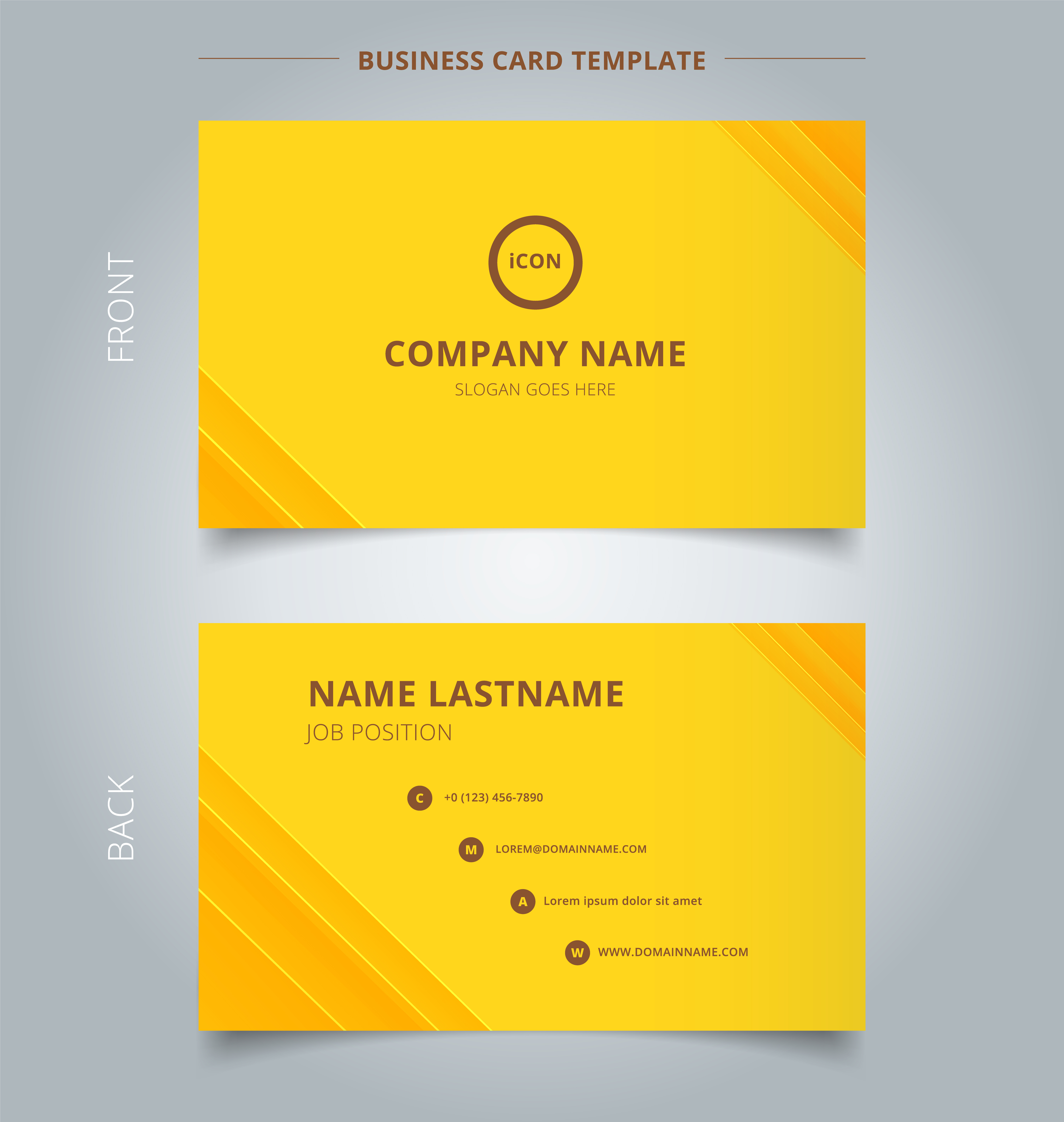 creative business card and name card template technology