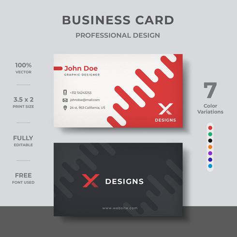 Stylish business Card Design vector