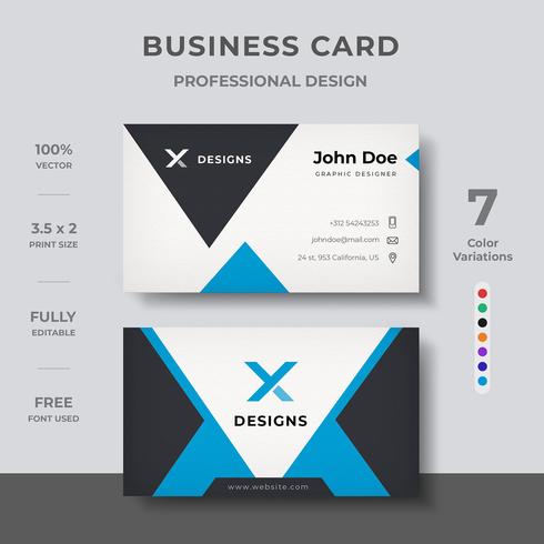 Corporate Modern Business Card vector