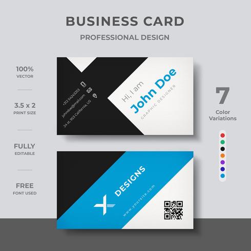 Corporate Business Card vector