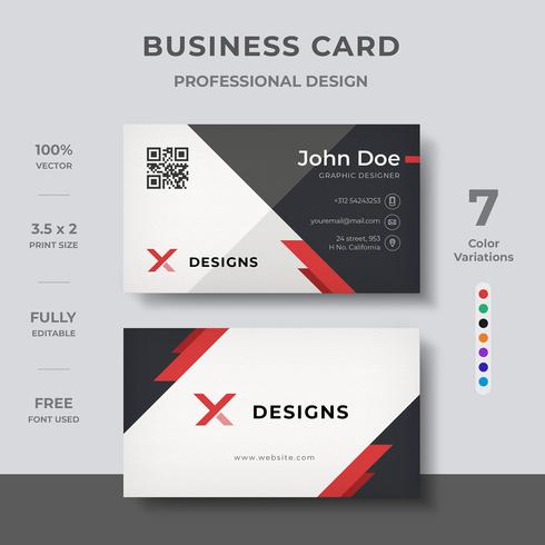 Modern Business Card vector