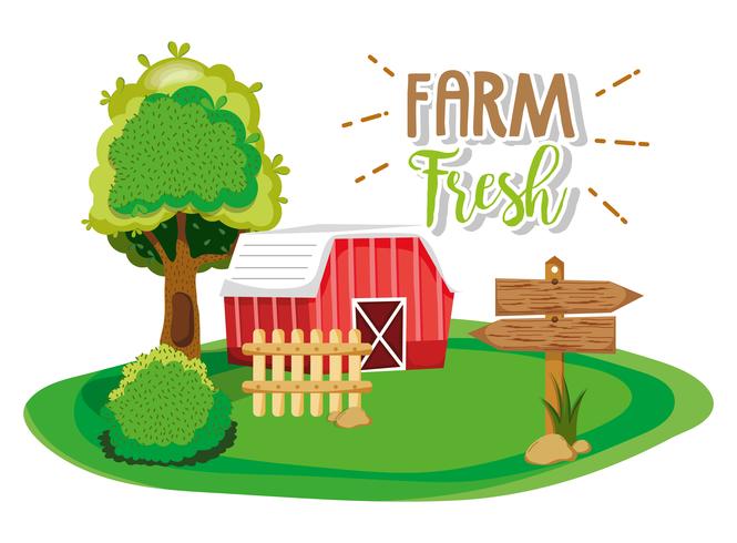 Farm fresh products vector