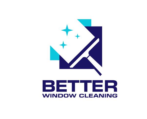 window cleaning washing service vector
