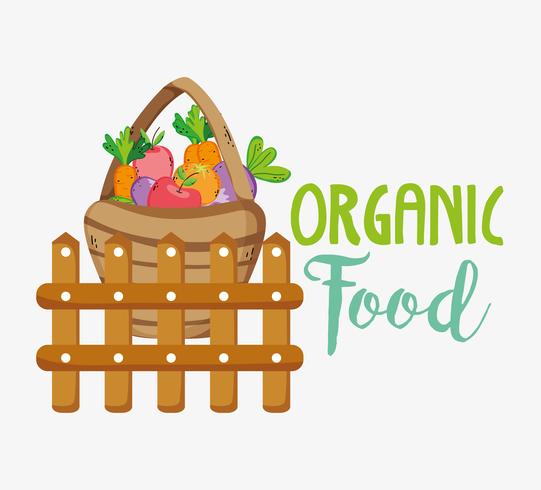 Organic farming cartoons vector