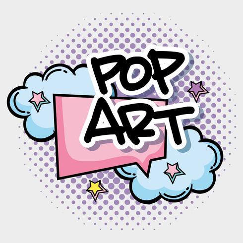 Pop art bubble vector