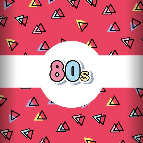 Memphis 80s background vector