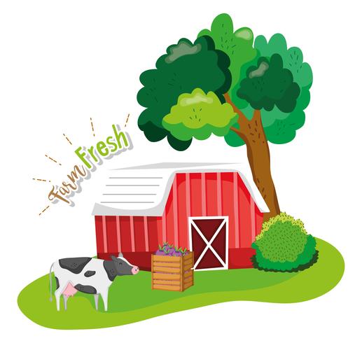 Farm fresh concept vector