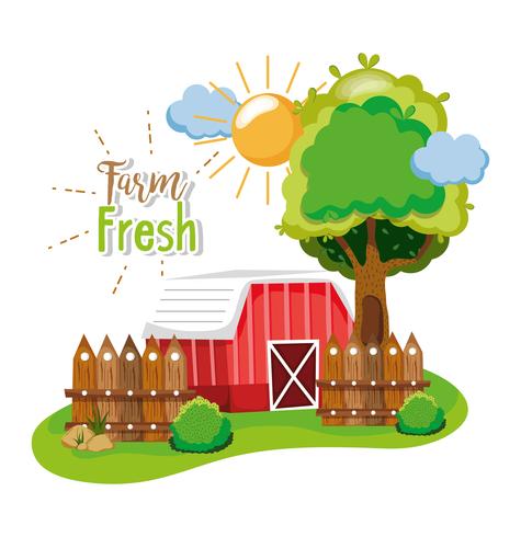 Farm fresh concept vector