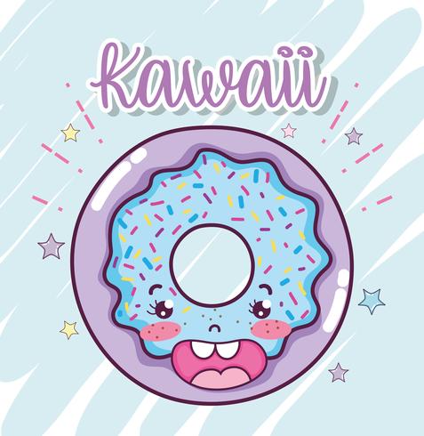 Cute kawaii cartoons vector