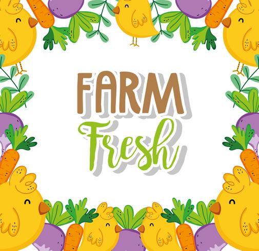 Farm fresh concept vector