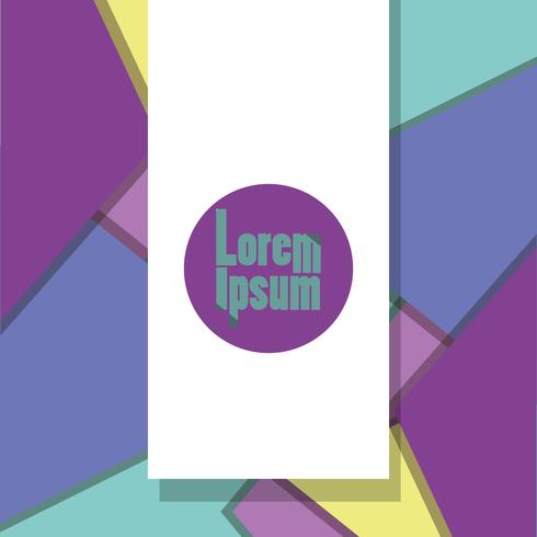 Abstract geometric poster vector