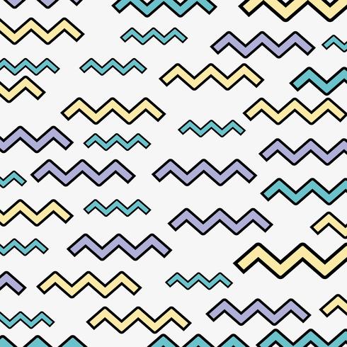 Memphis patterns background vector