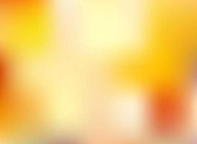 Abstract autumn season orange and yellow bright color blurred background. vector