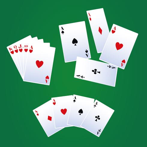 Poker leisure cards vector