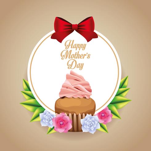 Happy mothers day card vector