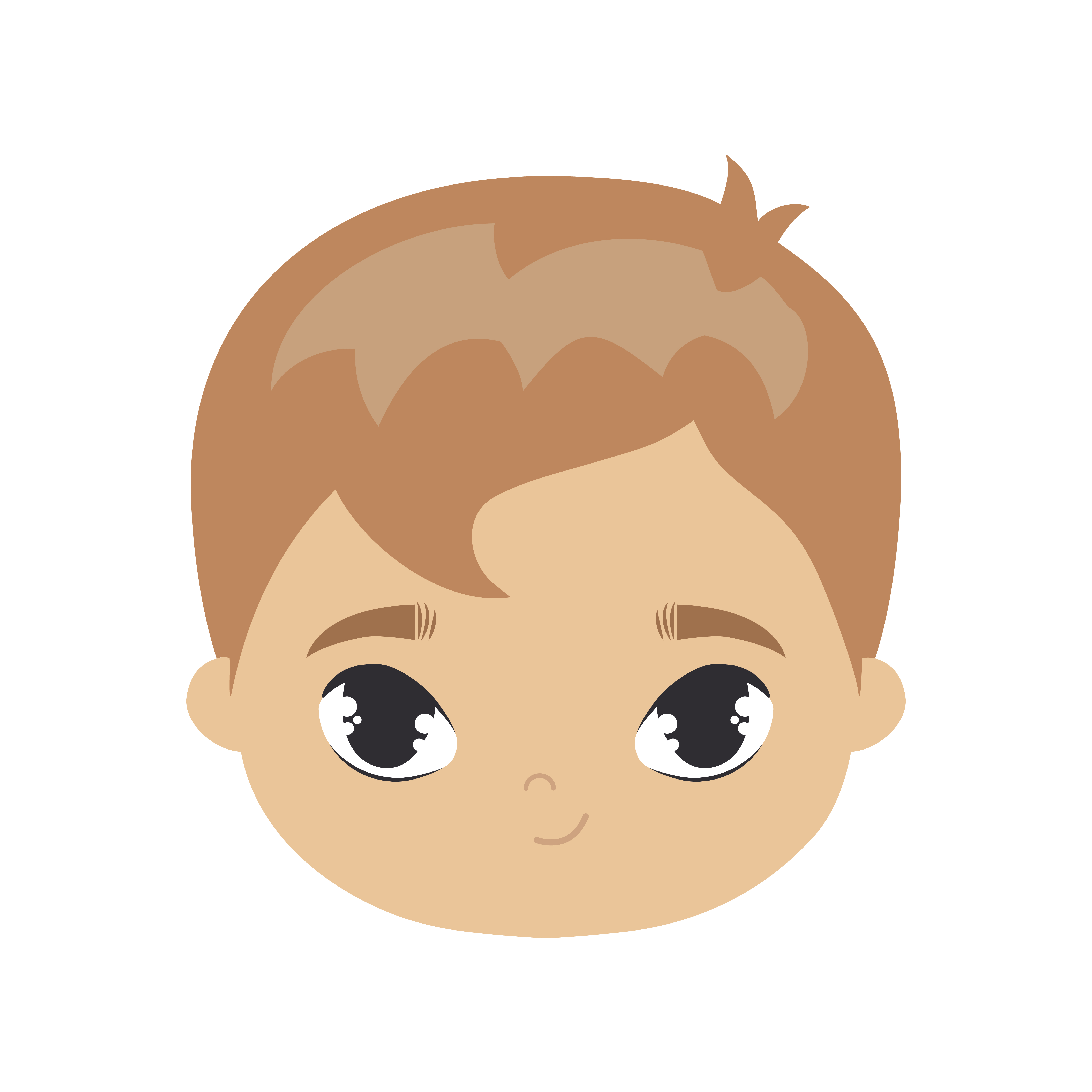 Premium Vector  Cute baby boy profile picture kid avatar