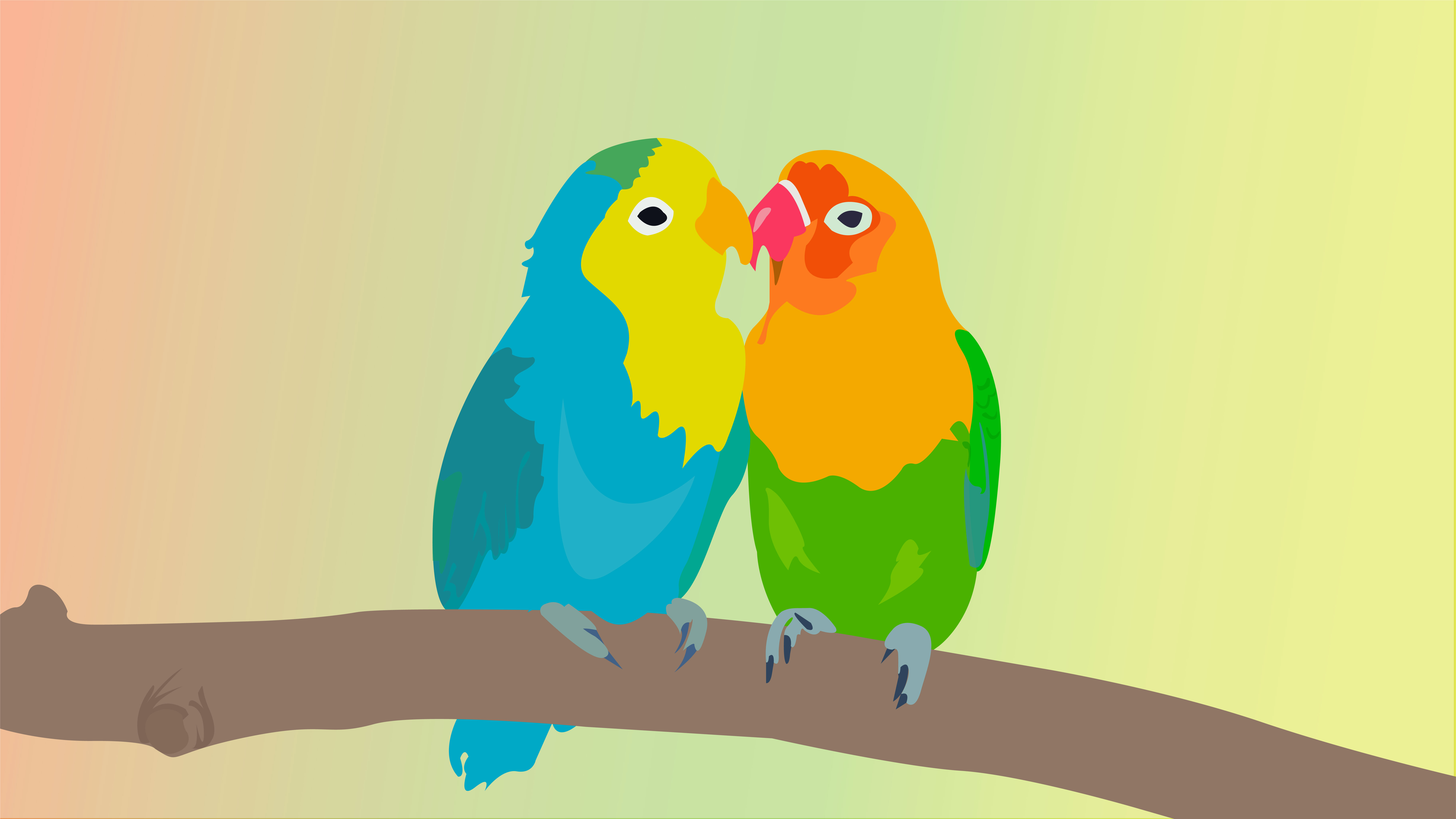 Beautiful Love Birds Making Love Vector Illustration Download Free Vectors Clipart Graphics