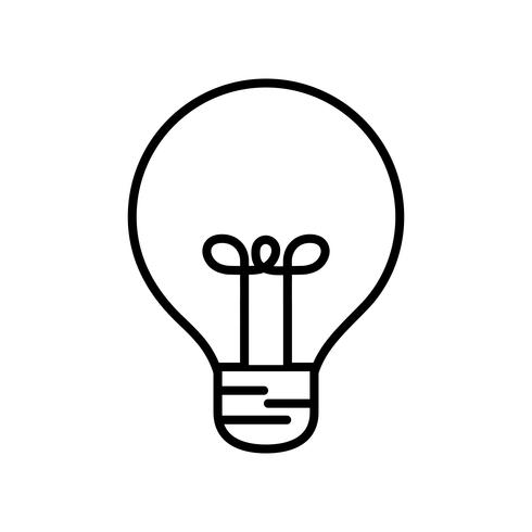 light bulb icon  vector